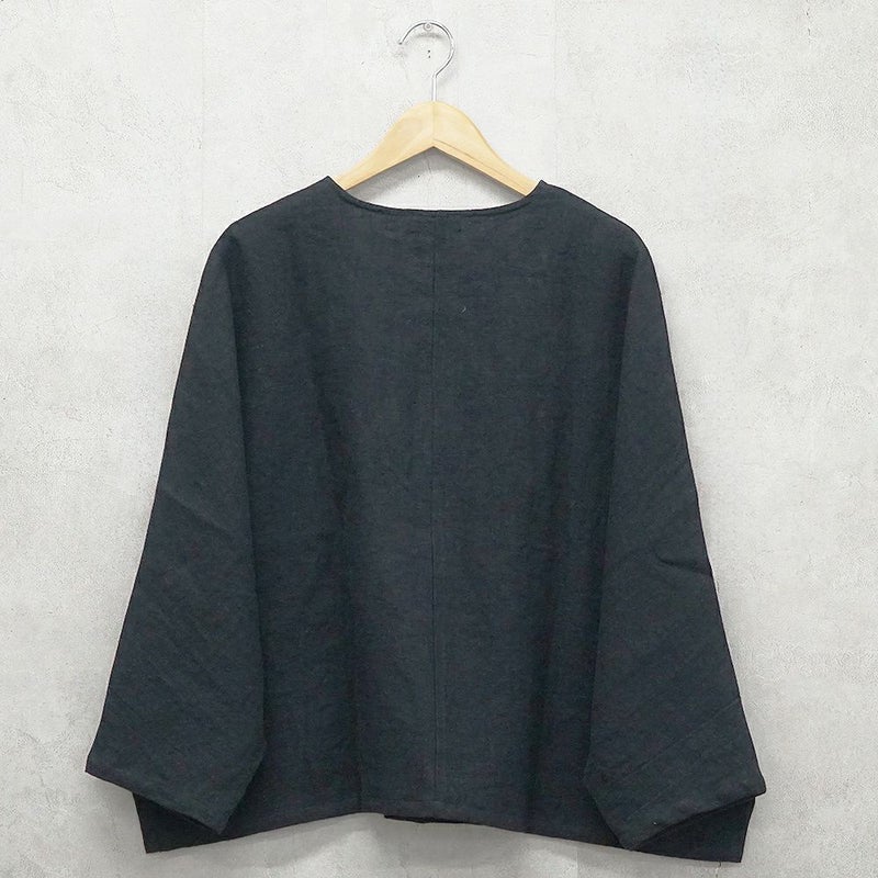 Branch m‘.,ブランチエム,ナチュラル,30代,40代,50代,60代,リネン,ゆったり,ジャケット,リネンジャケット,クルーネックジャケット,ノーカラージャケット,フォーマル,オケージョン,セットアップ,ドルマンスリーブ,ドルマンジャケット,