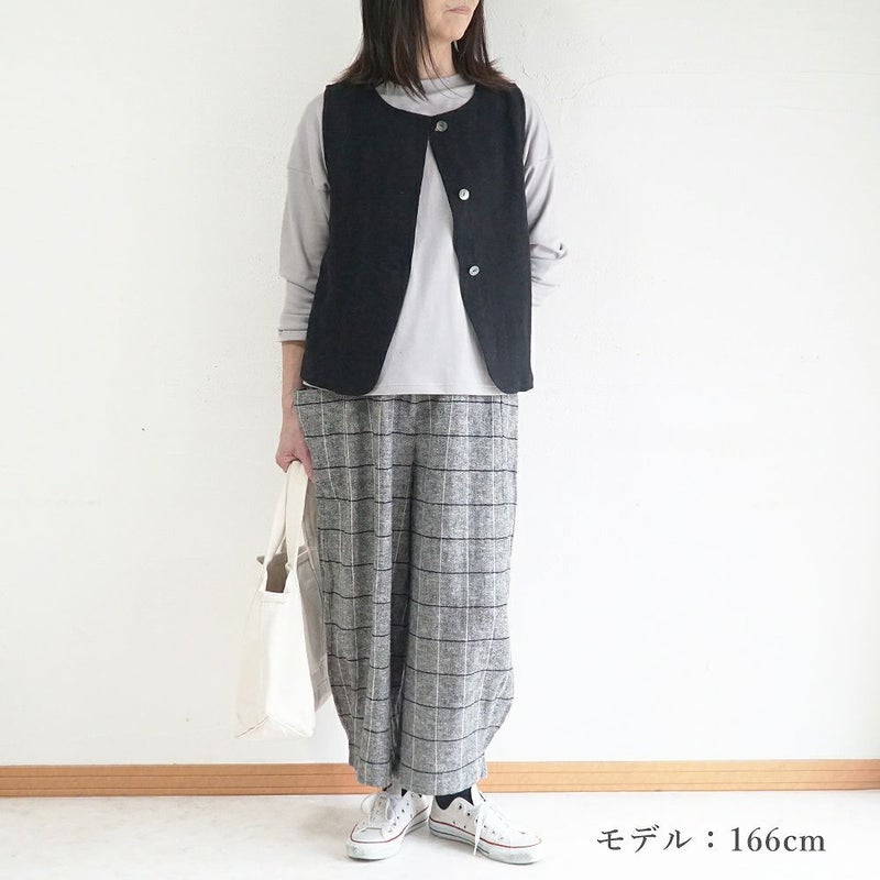 Branch m‘.,ブランチエム,ナチュラル,30代,40代,50代,60代,リネン,ゆったり,ベスト,リネンベスト,2wayベスト,2way,フォーマル,オケージョン,セットアップ,