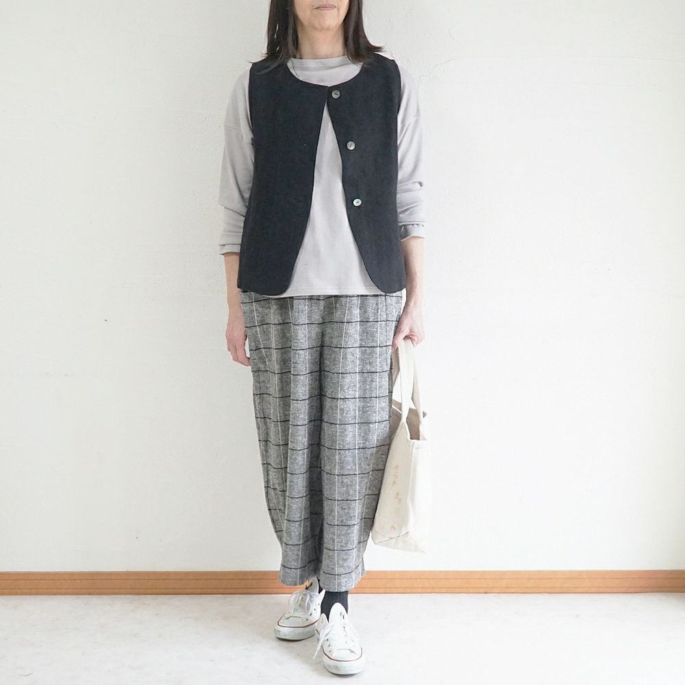 Branch m‘.,ブランチエム,ナチュラル,30代,40代,50代,60代,リネン,ゆったり,ベスト,リネンベスト,2wayベスト,2way,フォーマル,オケージョン,セットアップ,