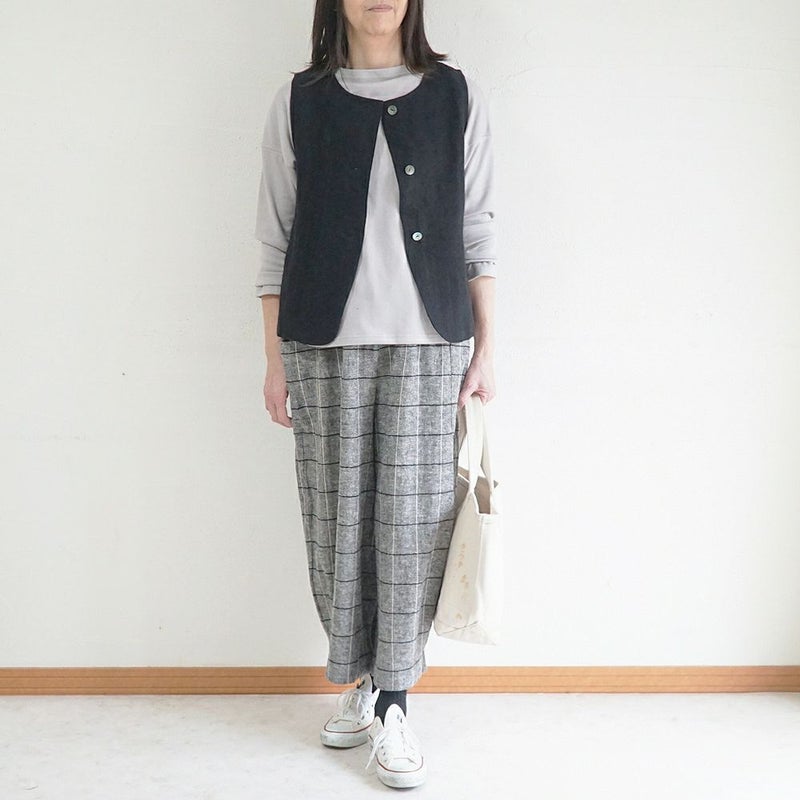 Branch m‘.,ブランチエム,ナチュラル,30代,40代,50代,60代,リネン,ゆったり,ベスト,リネンベスト,2wayベスト,2way,フォーマル,オケージョン,セットアップ,