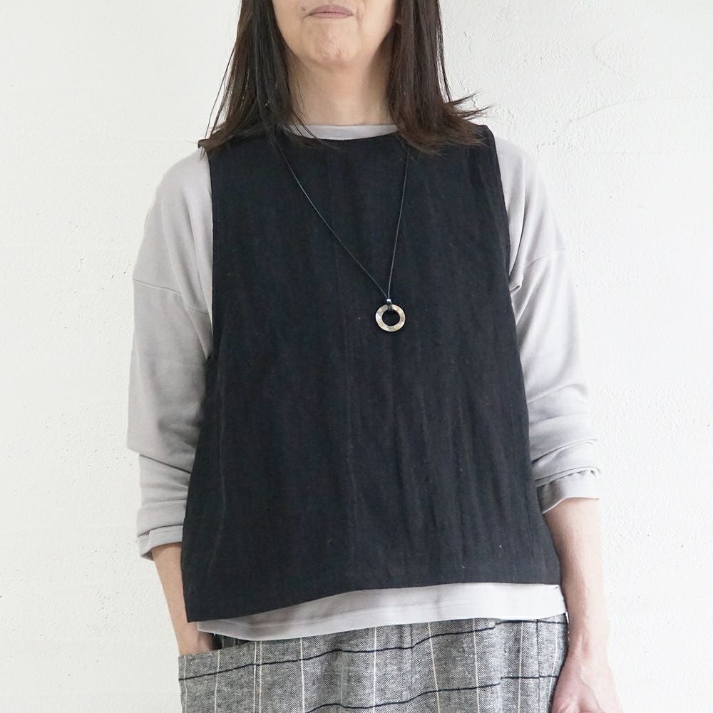 Branch m‘.,ブランチエム,ナチュラル,30代,40代,50代,60代,リネン,ゆったり,ベスト,リネンベスト,2wayベスト,2way,フォーマル,オケージョン,セットアップ,