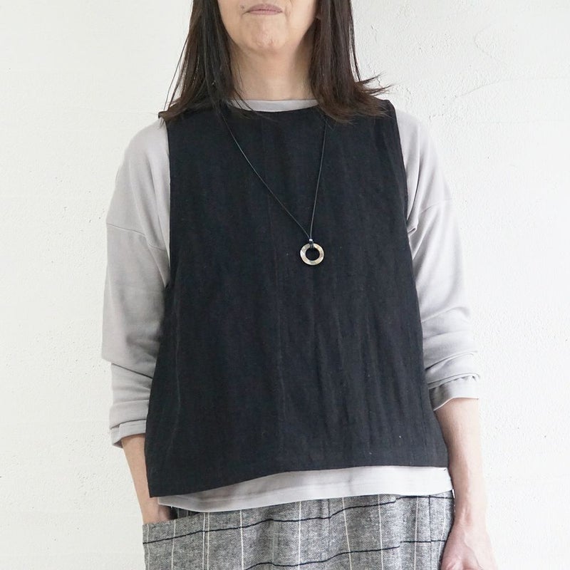 Branch m‘.,ブランチエム,ナチュラル,30代,40代,50代,60代,リネン,ゆったり,ベスト,リネンベスト,2wayベスト,2way,フォーマル,オケージョン,セットアップ,