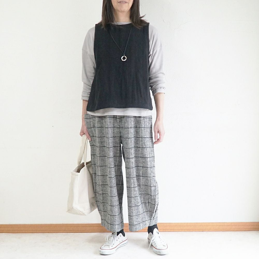 Branch m‘.,ブランチエム,ナチュラル,30代,40代,50代,60代,リネン,ゆったり,ベスト,リネンベスト,2wayベスト,2way,フォーマル,オケージョン,セットアップ,