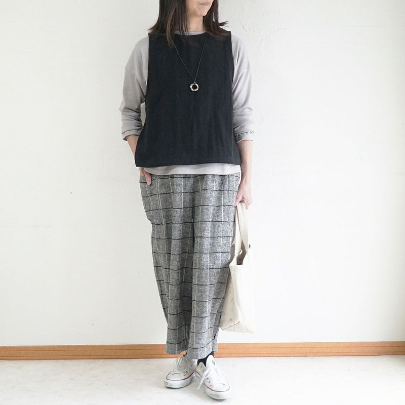 Branch m‘.,ブランチエム,ナチュラル,30代,40代,50代,60代,リネン,ゆったり,ベスト,リネンベスト,2wayベスト,2way,フォーマル,オケージョン,セットアップ,