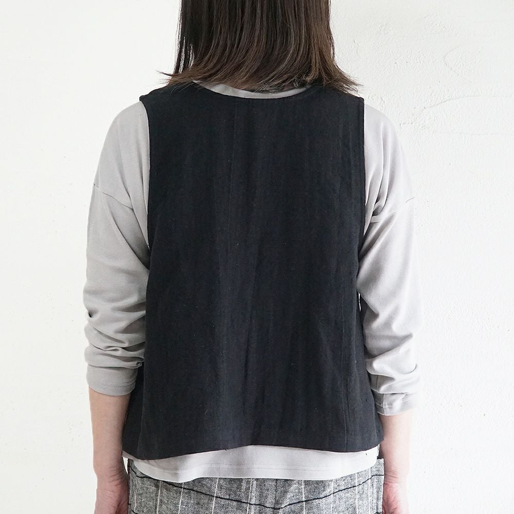 Branch m‘.,ブランチエム,ナチュラル,30代,40代,50代,60代,リネン,ゆったり,ベスト,リネンベスト,2wayベスト,2way,フォーマル,オケージョン,セットアップ,