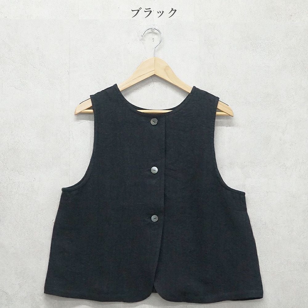 Branch m‘.,ブランチエム,ナチュラル,30代,40代,50代,60代,リネン,ゆったり,ベスト,リネンベスト,2wayベスト,2way,フォーマル,オケージョン,セットアップ,