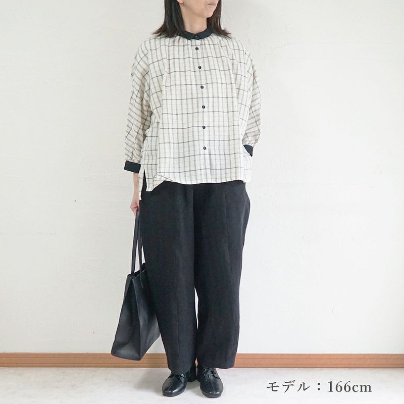 Branch m‘.,ブランチエム,ナチュラル,30代,40代,50代,60代,リネン,ゆったり,フォーマル,オケージョン,セットアップ,pants,パンツ,コクーンパンツ,リネンパンツ,バレルレッグパンツ