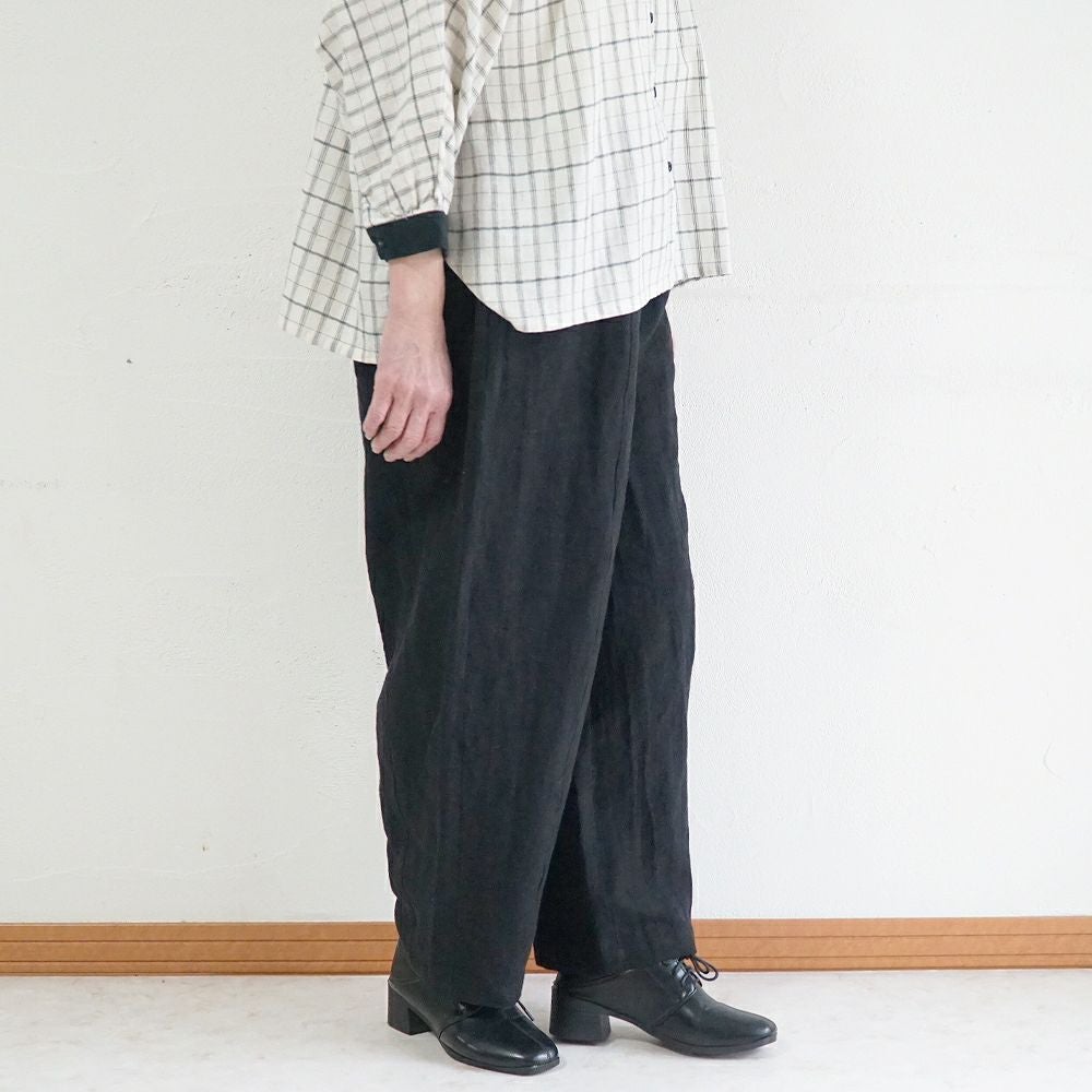 Branch m‘.,ブランチエム,ナチュラル,30代,40代,50代,60代,リネン,ゆったり,フォーマル,オケージョン,セットアップ,pants,パンツ,コクーンパンツ,リネンパンツ,バレルレッグパンツ