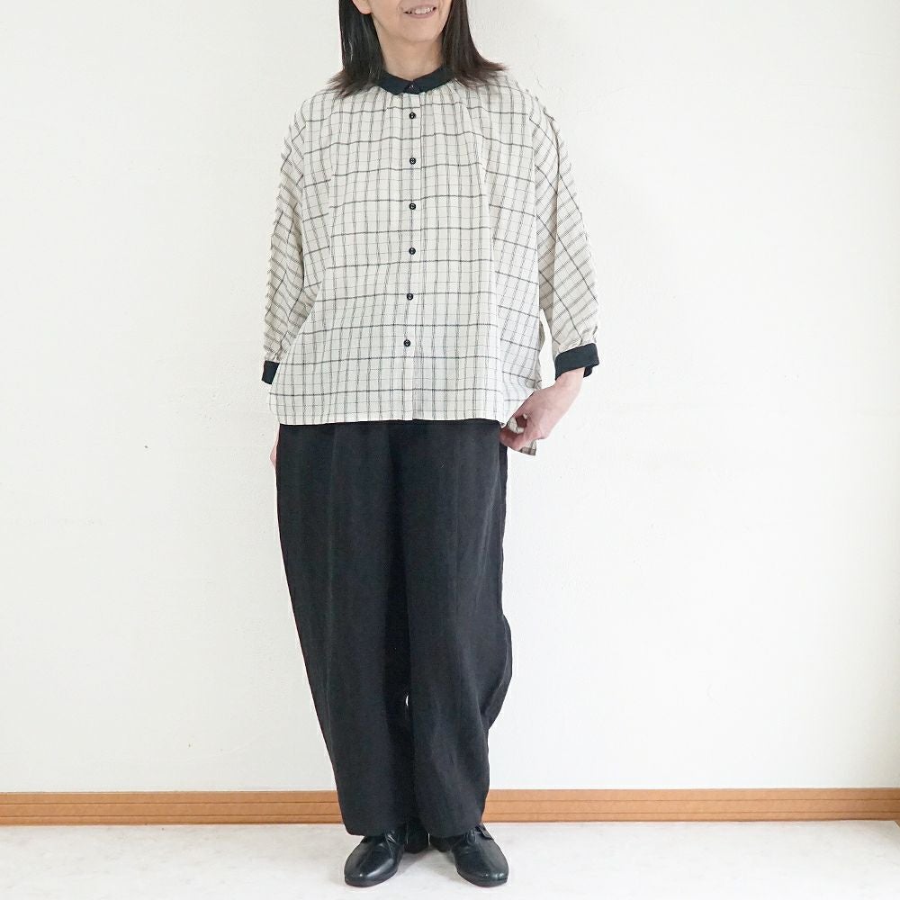 Branch m‘.,ブランチエム,ナチュラル,30代,40代,50代,60代,リネン,ゆったり,フォーマル,オケージョン,セットアップ,pants,パンツ,コクーンパンツ,リネンパンツ,バレルレッグパンツ