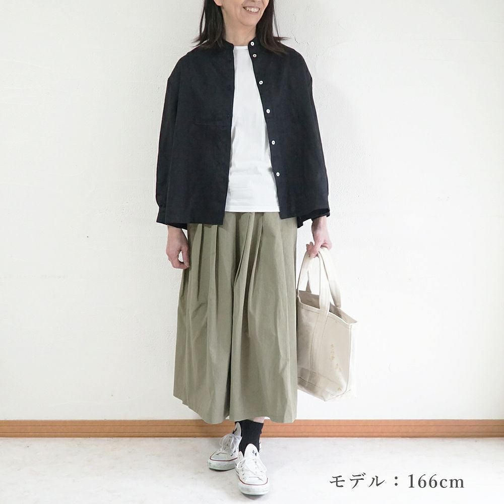 Branch m‘.,ブランチエム,ナチュラル,30代,40代,50代,60代,リネン,ゆったり,blouse,ブラウス,リネンブラウス,バンドカラー,バンドカラーブラウス,スタンドカラー,スタンドカラーブラウス,切替ブラウス