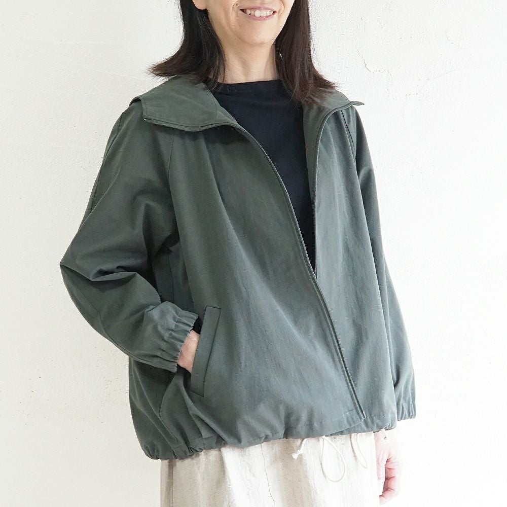 Branch m‘.,ブランチエム,ナチュラル,30代,40代,50代,60代,リネン,ゆったり,ジャケット,ブルゾン,フードジャケット,撥水,フード,アウター,ライトアウター,マンパ,マウンテンパーカー