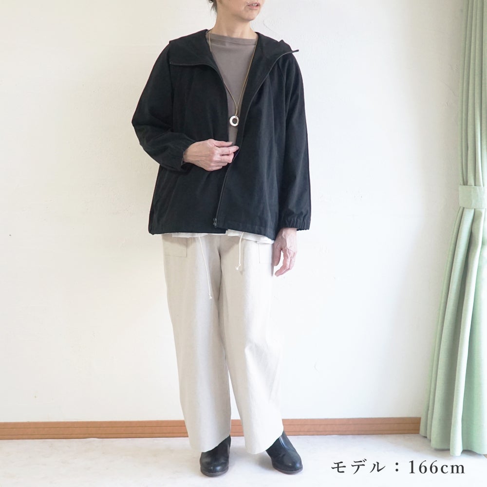 Branch m‘.,ブランチエム,ナチュラル,30代,40代,50代,60代,リネン,ゆったり,ジャケット,ブルゾン,フードジャケット,撥水,フード,アウター,ライトアウター,マンパ,マウンテンパーカー