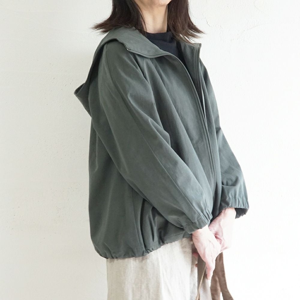 Branch m‘.,ブランチエム,ナチュラル,30代,40代,50代,60代,リネン,ゆったり,ジャケット,ブルゾン,フードジャケット,撥水,フード,アウター,ライトアウター,マンパ,マウンテンパーカー