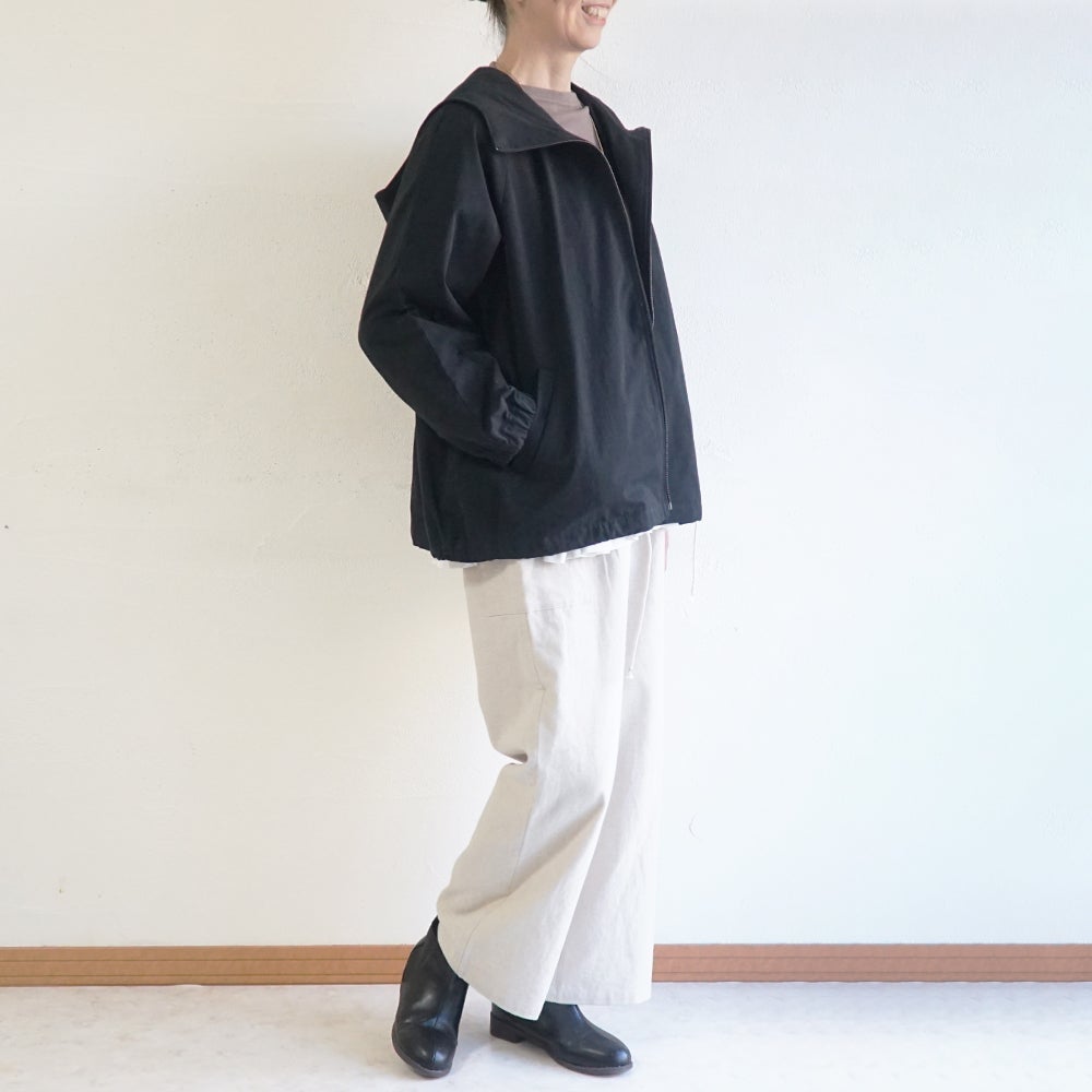 Branch m‘.,ブランチエム,ナチュラル,30代,40代,50代,60代,リネン,ゆったり,ジャケット,ブルゾン,フードジャケット,撥水,フード,アウター,ライトアウター,マンパ,マウンテンパーカー