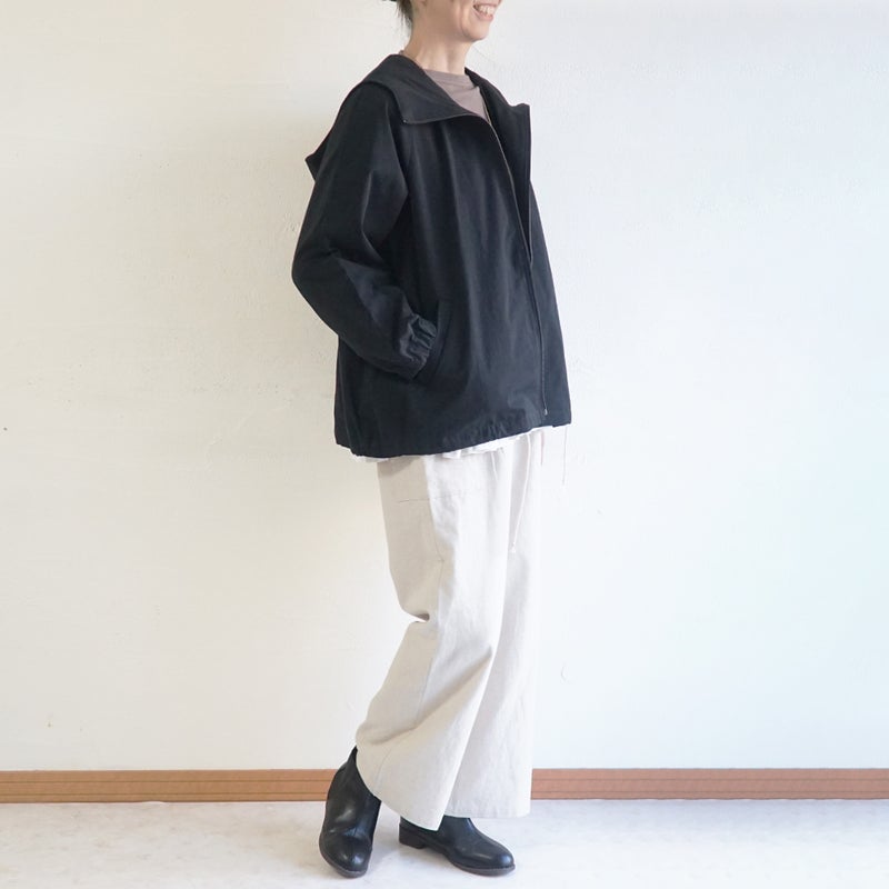 Branch m‘.,ブランチエム,ナチュラル,30代,40代,50代,60代,リネン,ゆったり,ジャケット,ブルゾン,フードジャケット,撥水,フード,アウター,ライトアウター,マンパ,マウンテンパーカー