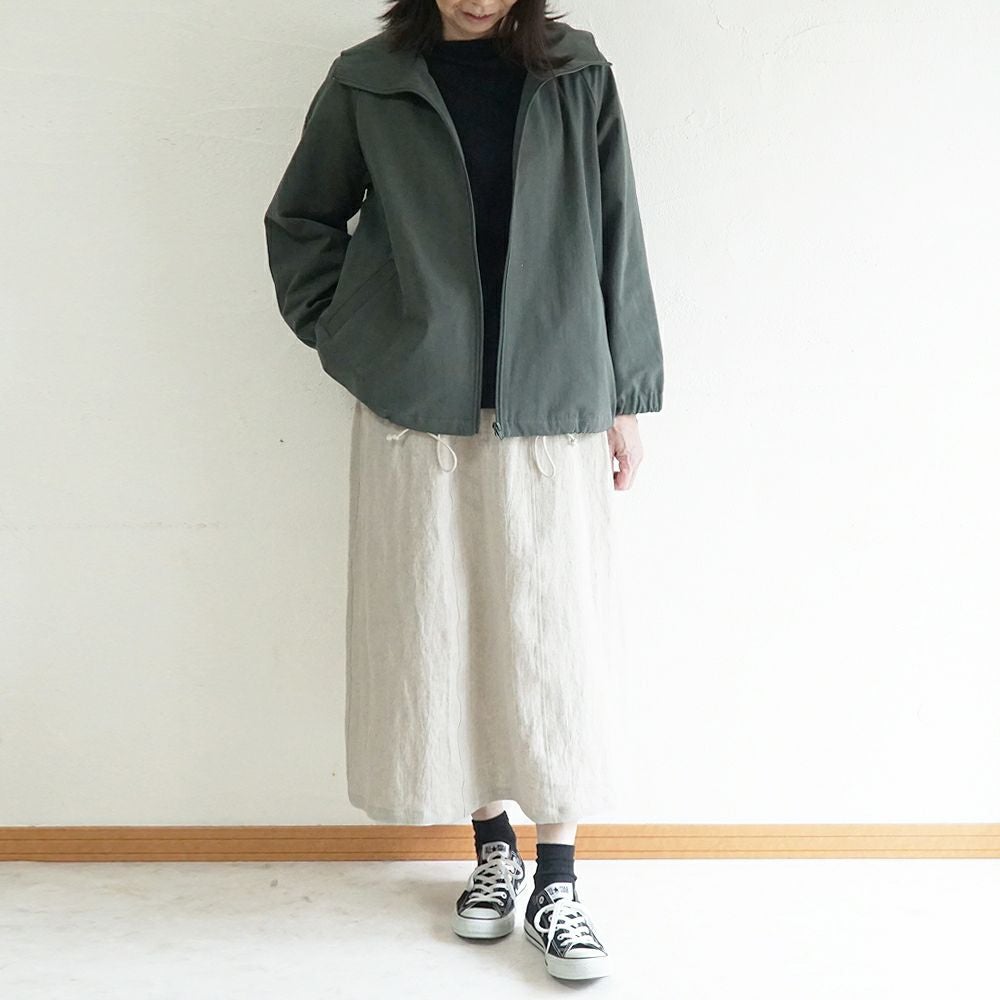 Branch m‘.,ブランチエム,ナチュラル,30代,40代,50代,60代,リネン,ゆったり,ジャケット,ブルゾン,フードジャケット,撥水,フード,アウター,ライトアウター,マンパ,マウンテンパーカー