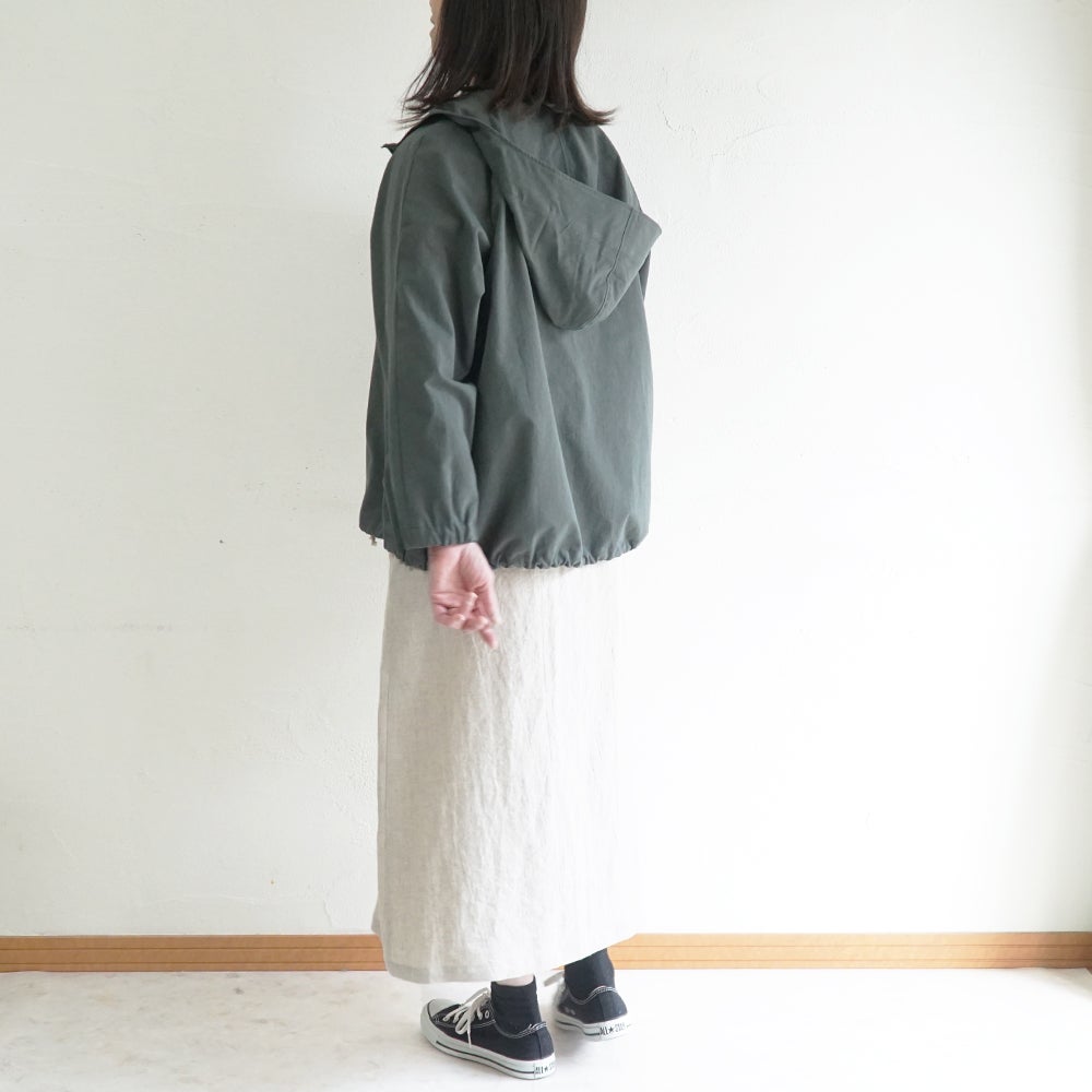Branch m‘.,ブランチエム,ナチュラル,30代,40代,50代,60代,リネン,ゆったり,ジャケット,ブルゾン,フードジャケット,撥水,フード,アウター,ライトアウター,マンパ,マウンテンパーカー