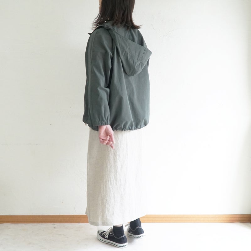 Branch m‘.,ブランチエム,ナチュラル,30代,40代,50代,60代,リネン,ゆったり,ジャケット,ブルゾン,フードジャケット,撥水,フード,アウター,ライトアウター,マンパ,マウンテンパーカー