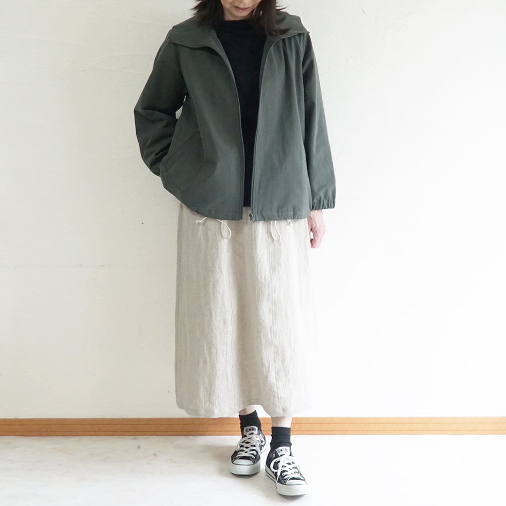 Branch m‘.,ブランチエム,ナチュラル,30代,40代,50代,60代,リネン,ゆったり,ジャケット,ブルゾン,フードジャケット,撥水,フード,アウター,ライトアウター,マンパ,マウンテンパーカー