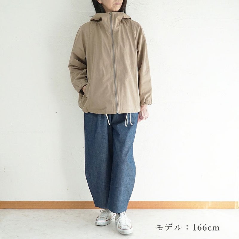 Branch m‘.,ブランチエム,ナチュラル,30代,40代,50代,60代,リネン,ゆったり,ジャケット,ブルゾン,フードジャケット,撥水,フード,アウター,ライトアウター,マンパ,マウンテンパーカー