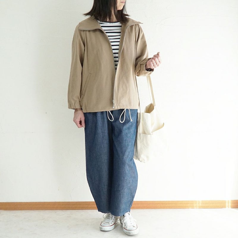 Branch m‘.,ブランチエム,ナチュラル,30代,40代,50代,60代,リネン,ゆったり,ジャケット,ブルゾン,フードジャケット,撥水,フード,アウター,ライトアウター,マンパ,マウンテンパーカー