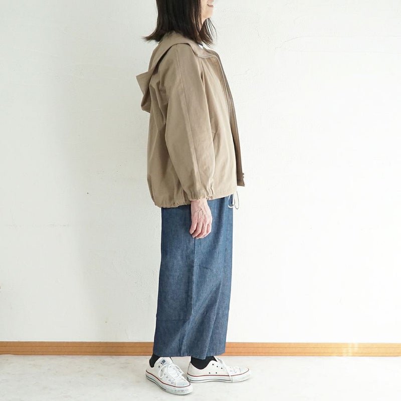 Branch m‘.,ブランチエム,ナチュラル,30代,40代,50代,60代,リネン,ゆったり,ジャケット,ブルゾン,フードジャケット,撥水,フード,アウター,ライトアウター,マンパ,マウンテンパーカー