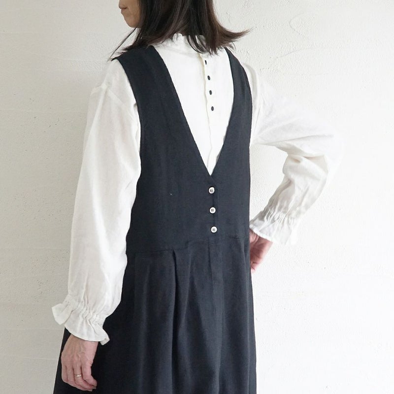 Branch m‘.,ブランチエム,ナチュラル,30代,40代,50代,60代,リネン,ゆったり,blouse,ブラウス,リネンブラウス,フリルブラウス,チェックブラウス,