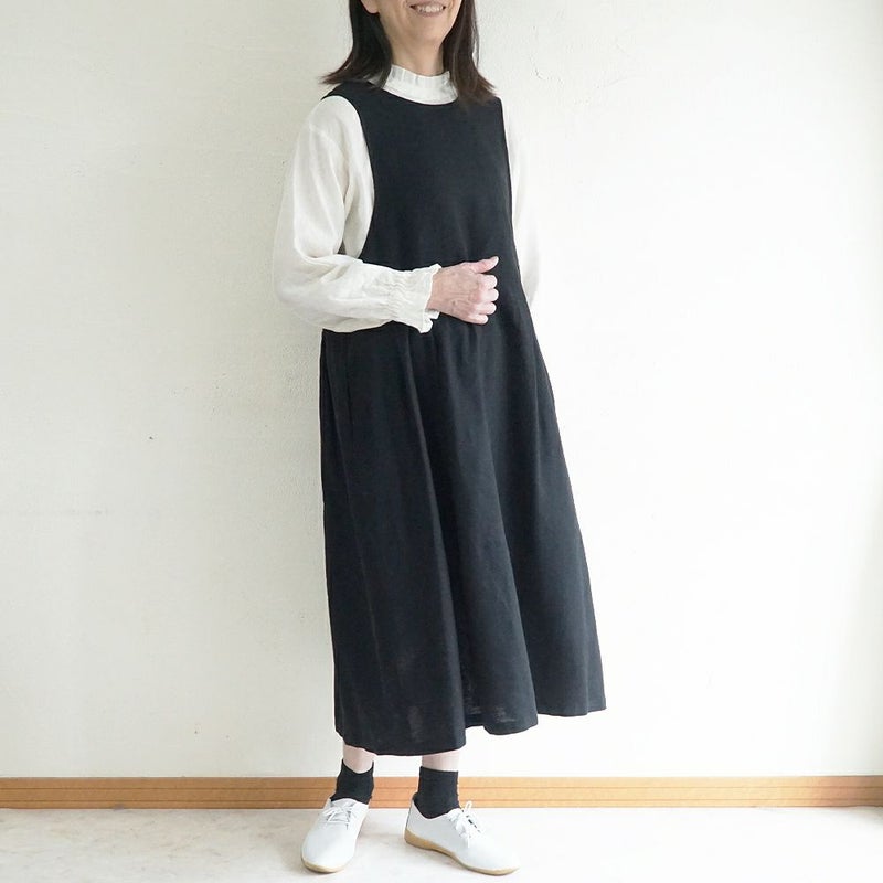 Branch m‘.,ブランチエム,ナチュラル,30代,40代,50代,60代,リネン,ゆったり,blouse,ブラウス,リネンブラウス,フリルブラウス,チェックブラウス,