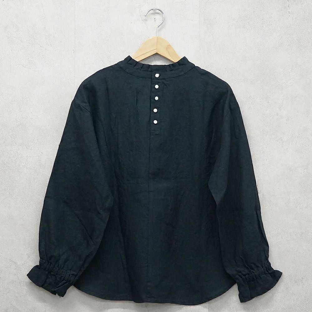 Branch m‘.,ブランチエム,ナチュラル,30代,40代,50代,60代,リネン,ゆったり,blouse,ブラウス,リネンブラウス,フリルブラウス,チェックブラウス,