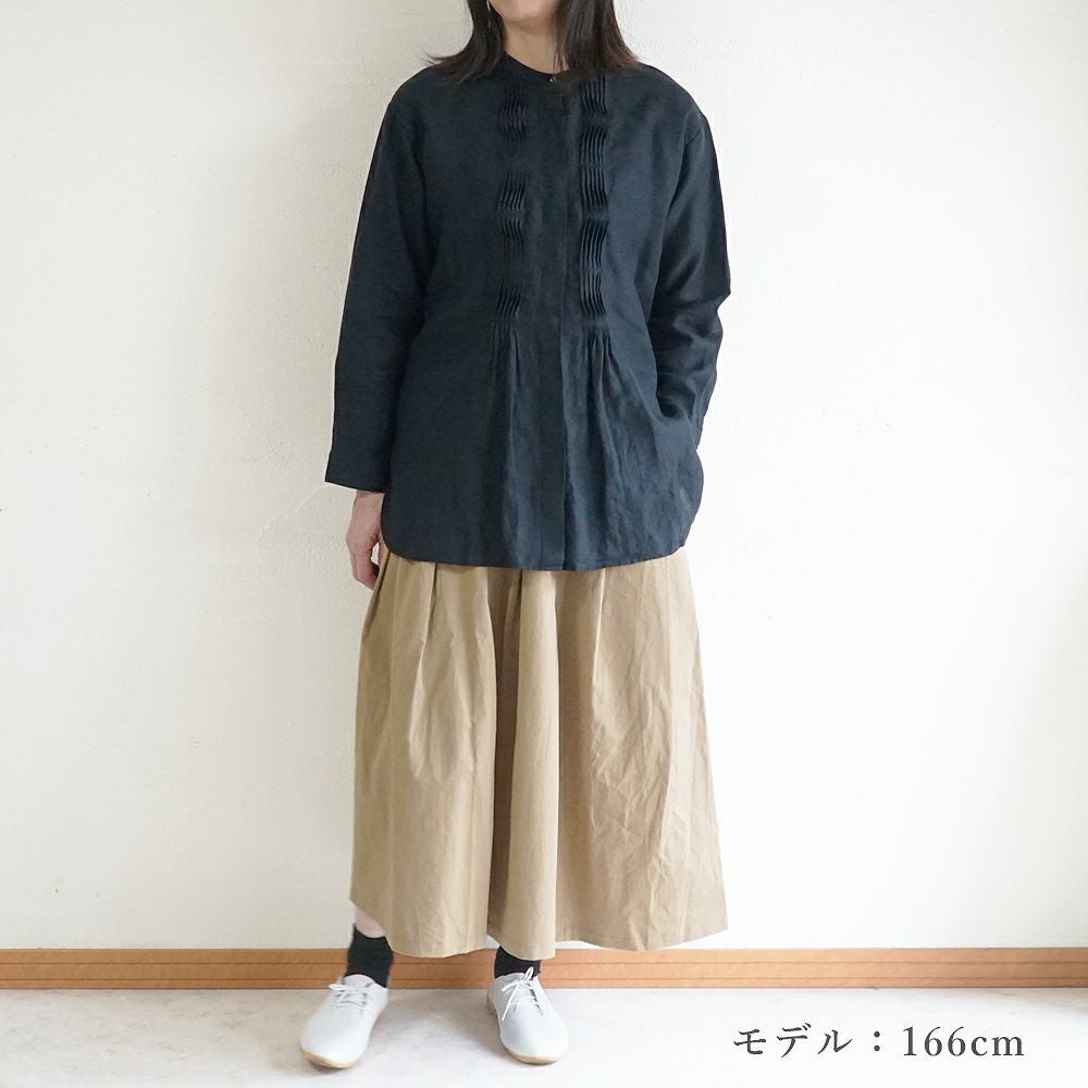 Branch m‘.,ブランチエム,ナチュラル,30代,40代,50代,60代,リネン,ゆったり,blouse,ブラウス,リネンブラウス,チュニック,チュニックブラウス,リネンチュニック,ピンタック,ピンタックブラウス,ピンタックチュニック