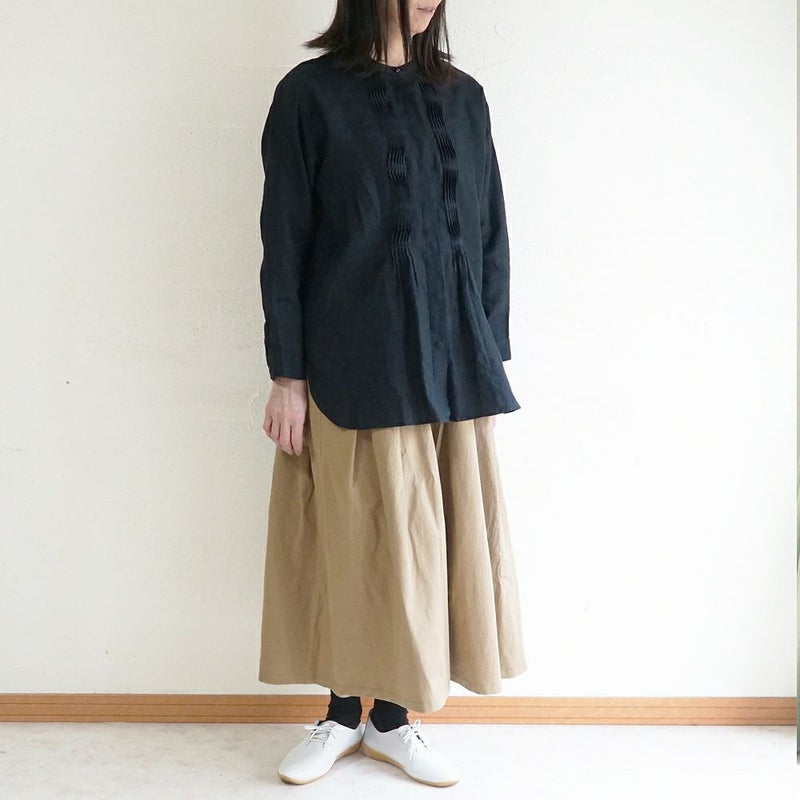 Branch m‘.,ブランチエム,ナチュラル,30代,40代,50代,60代,リネン,ゆったり,blouse,ブラウス,リネンブラウス,チュニック,チュニックブラウス,リネンチュニック,ピンタック,ピンタックブラウス,ピンタックチュニック