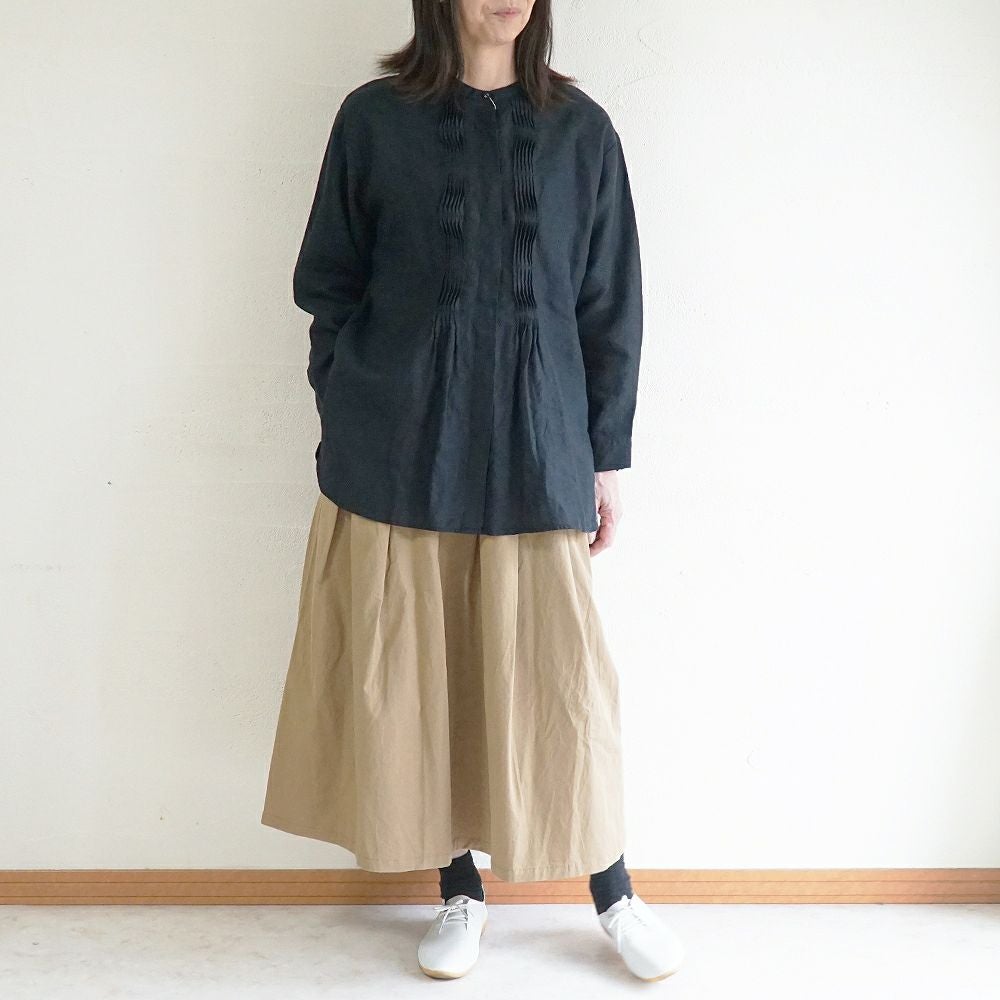 Branch m‘.,ブランチエム,ナチュラル,30代,40代,50代,60代,リネン,ゆったり,blouse,ブラウス,リネンブラウス,チュニック,チュニックブラウス,リネンチュニック,ピンタック,ピンタックブラウス,ピンタックチュニック