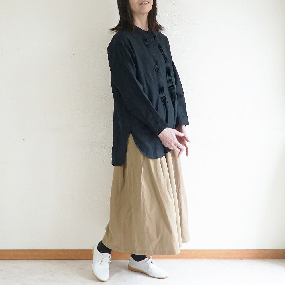 Branch m‘.,ブランチエム,ナチュラル,30代,40代,50代,60代,リネン,ゆったり,blouse,ブラウス,リネンブラウス,チュニック,チュニックブラウス,リネンチュニック,ピンタック,ピンタックブラウス,ピンタックチュニック