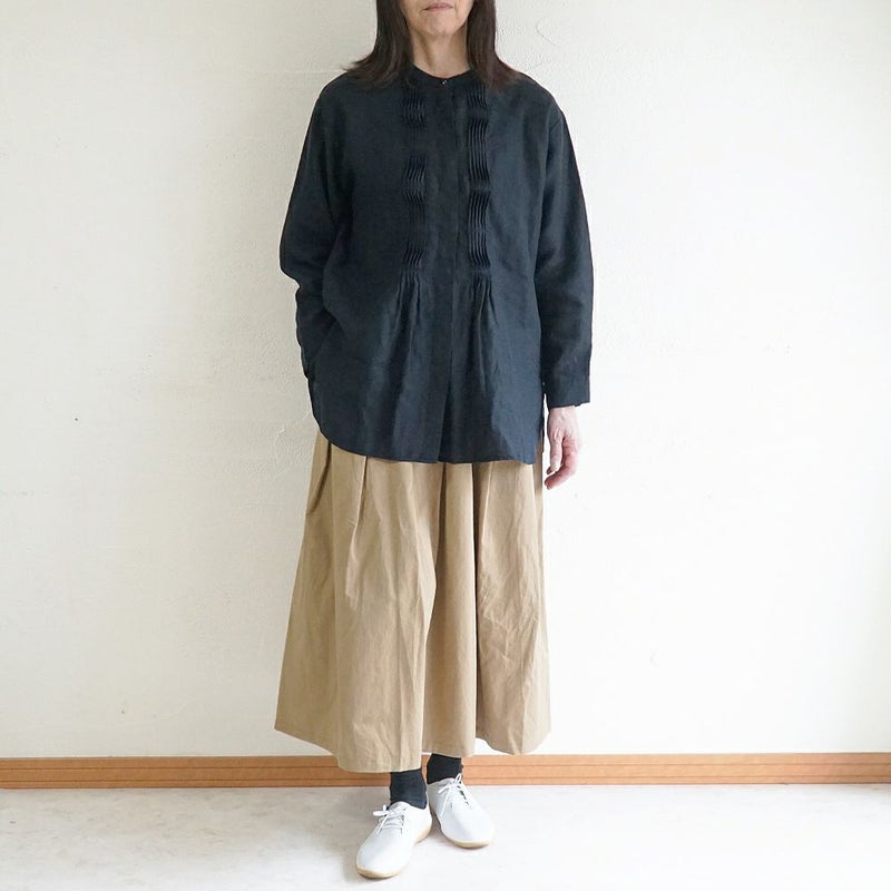 Branch m‘.,ブランチエム,ナチュラル,30代,40代,50代,60代,リネン,ゆったり,blouse,ブラウス,リネンブラウス,チュニック,チュニックブラウス,リネンチュニック,ピンタック,ピンタックブラウス,ピンタックチュニック