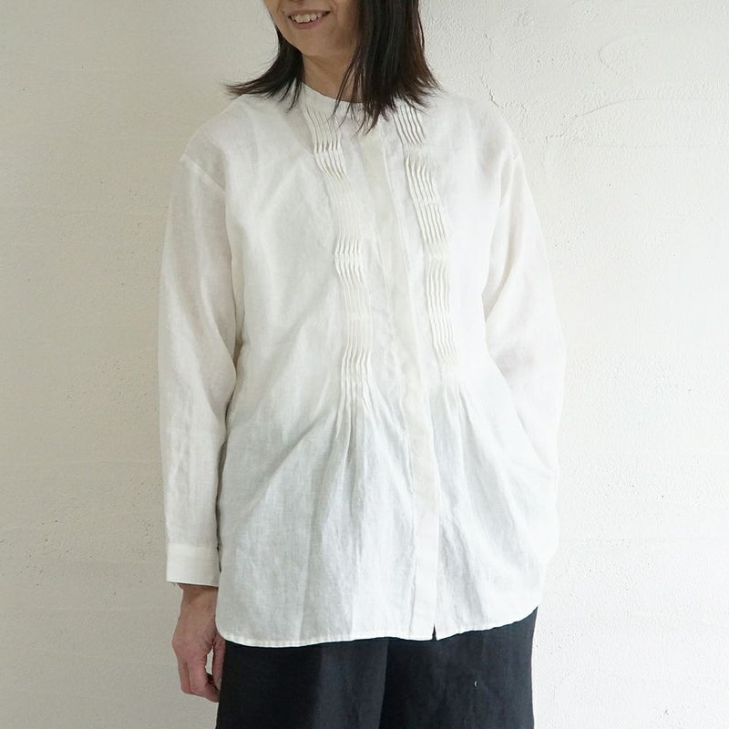 Branch m‘.,ブランチエム,ナチュラル,30代,40代,50代,60代,リネン,ゆったり,blouse,ブラウス,リネンブラウス,チュニック,チュニックブラウス,リネンチュニック,ピンタック,ピンタックブラウス,ピンタックチュニック