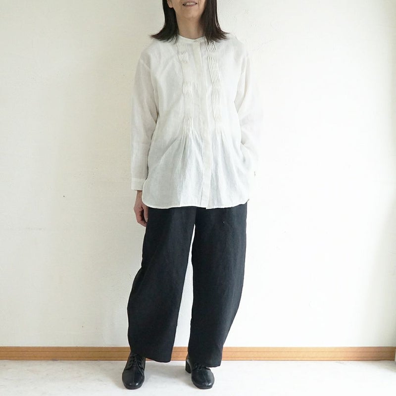 Branch m‘.,ブランチエム,ナチュラル,30代,40代,50代,60代,リネン,ゆったり,blouse,ブラウス,リネンブラウス,チュニック,チュニックブラウス,リネンチュニック,ピンタック,ピンタックブラウス,ピンタックチュニック