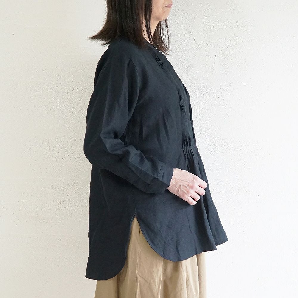 Branch m‘.,ブランチエム,ナチュラル,30代,40代,50代,60代,リネン,ゆったり,blouse,ブラウス,リネンブラウス,チュニック,チュニックブラウス,リネンチュニック,ピンタック,ピンタックブラウス,ピンタックチュニック