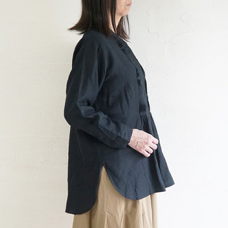 Branch m‘.,ブランチエム,ナチュラル,30代,40代,50代,60代,リネン,ゆったり,blouse,ブラウス,リネンブラウス,チュニック,チュニックブラウス,リネンチュニック,ピンタック,ピンタックブラウス,ピンタックチュニック