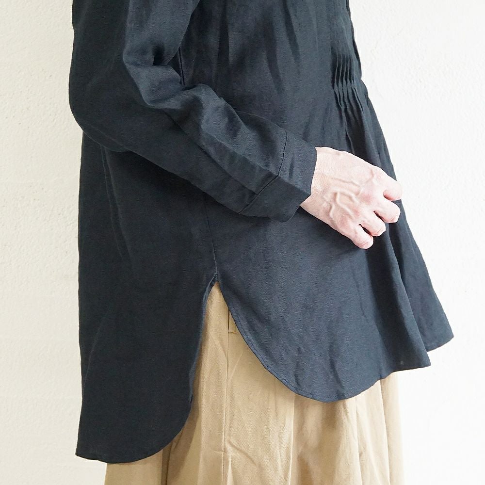 Branch m‘.,ブランチエム,ナチュラル,30代,40代,50代,60代,リネン,ゆったり,blouse,ブラウス,リネンブラウス,チュニック,チュニックブラウス,リネンチュニック,ピンタック,ピンタックブラウス,ピンタックチュニック