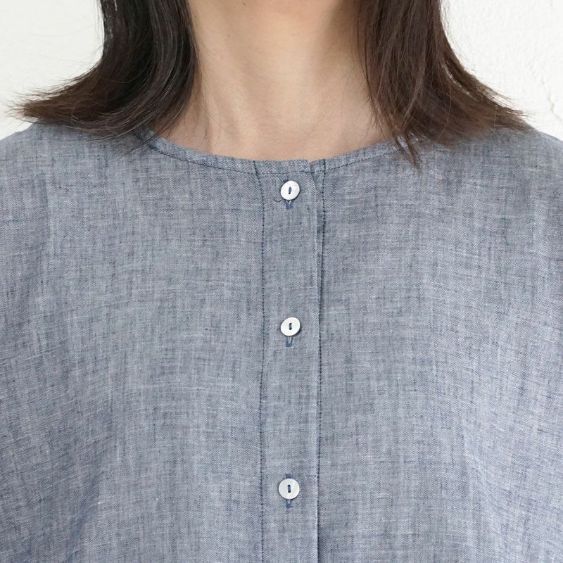 Branch m‘.,ブランチエム,ナチュラル,30代,40代,50代,60代,コットン,ゆったり,blouse,ブラウス,ガーゼ,ダブルガーゼ,コットンブラウス,ギャザーブラウス,