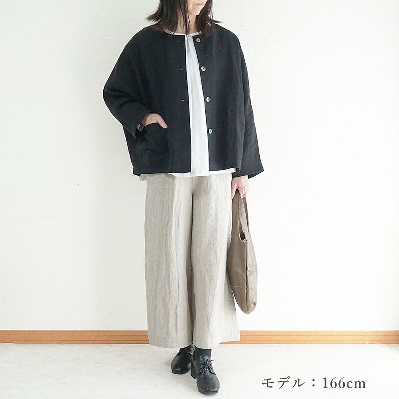 Branch m‘.,ブランチエム,ナチュラル,30代,40代,50代,60代,コーデセット,コーディネートセット,セット売り,ゆったり,リネン,リネンジャケット,ジャケット,クルーネックジャケット,ノーカラージャケット,ドルマンジャケット,パンツ,リネンパンツ,ワイドパンツ,リネンワイドパンツ,セットアップ