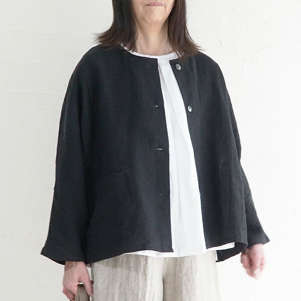 Branch m‘.,ブランチエム,ナチュラル,30代,40代,50代,60代,コーデセット,コーディネートセット,セット売り,ゆったり,リネン,リネンジャケット,ジャケット,クルーネックジャケット,ノーカラージャケット,ドルマンジャケット,パンツ,リネンパンツ,ワイドパンツ,リネンワイドパンツ,セットアップ