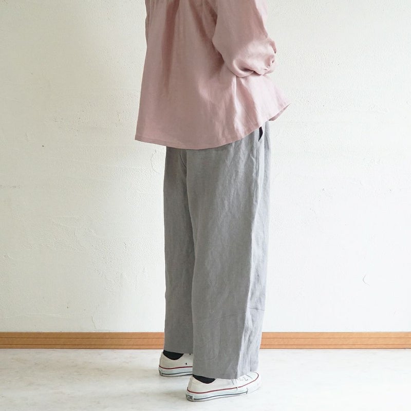 Branch m‘.,ブランチエム,ナチュラル,30代,40代,50代,60代,リネン,ゆったり,麻,パンツ,コクーンパンツ,バルーンパンツ,