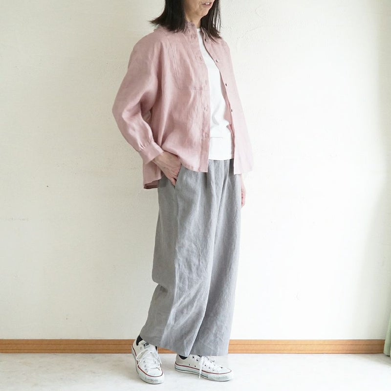 Branch m‘.,ブランチエム,ナチュラル,30代,40代,50代,60代,リネン,ゆったり,麻,パンツ,コクーンパンツ,バルーンパンツ,