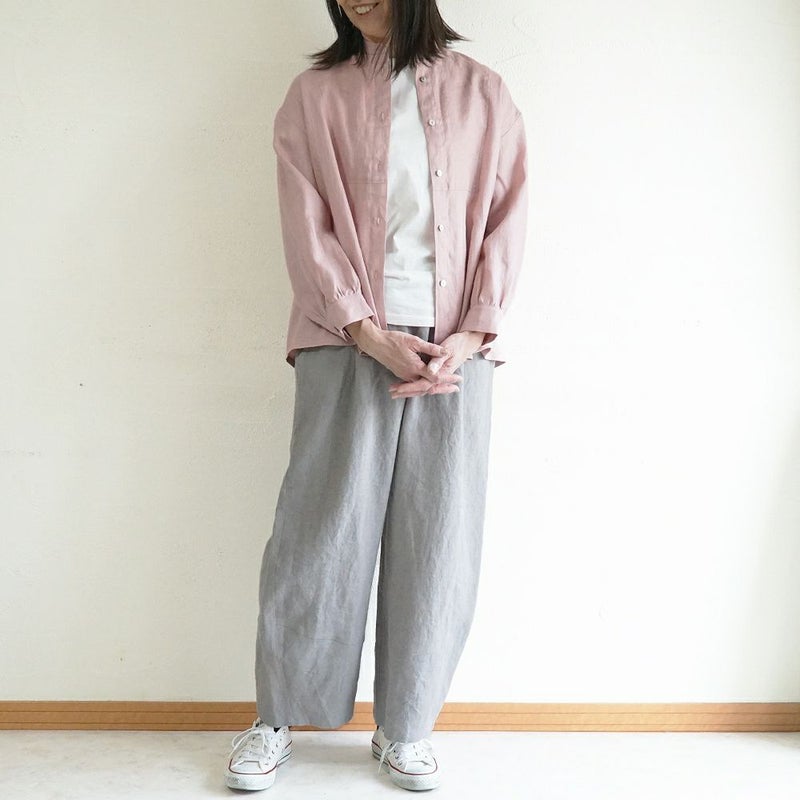 Branch m‘.,ブランチエム,ナチュラル,30代,40代,50代,60代,リネン,ゆったり,麻,パンツ,コクーンパンツ,バルーンパンツ,