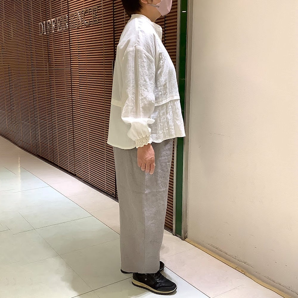 Branch m‘.,ブランチエム,ナチュラル,30代,40代,50代,60代,リネン,ゆったり,麻,パンツ,コクーンパンツ,バルーンパンツ,