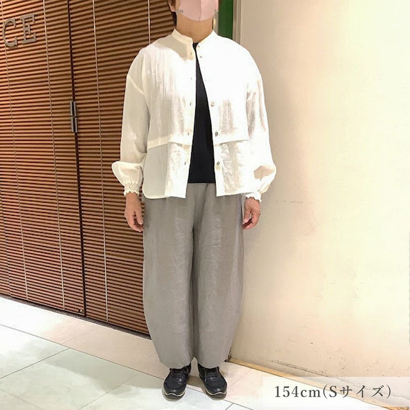 Branch m‘.,ブランチエム,ナチュラル,30代,40代,50代,60代,リネン,ゆったり,麻,パンツ,コクーンパンツ,バルーンパンツ,