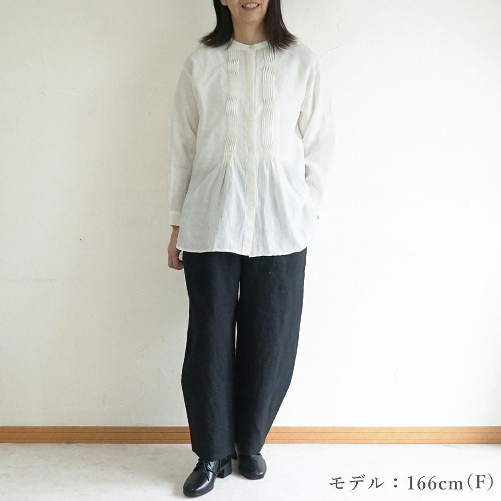 Branch m‘.,ブランチエム,ナチュラル,30代,40代,50代,60代,リネン,ゆったり,麻,パンツ,コクーンパンツ,バルーンパンツ,