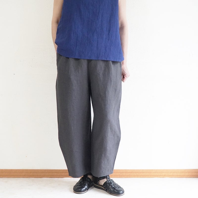 Branch m‘.,ブランチエム,ナチュラル,30代,40代,50代,60代,リネン,ゆったり,麻,パンツ,コクーンパンツ,バルーンパンツ,