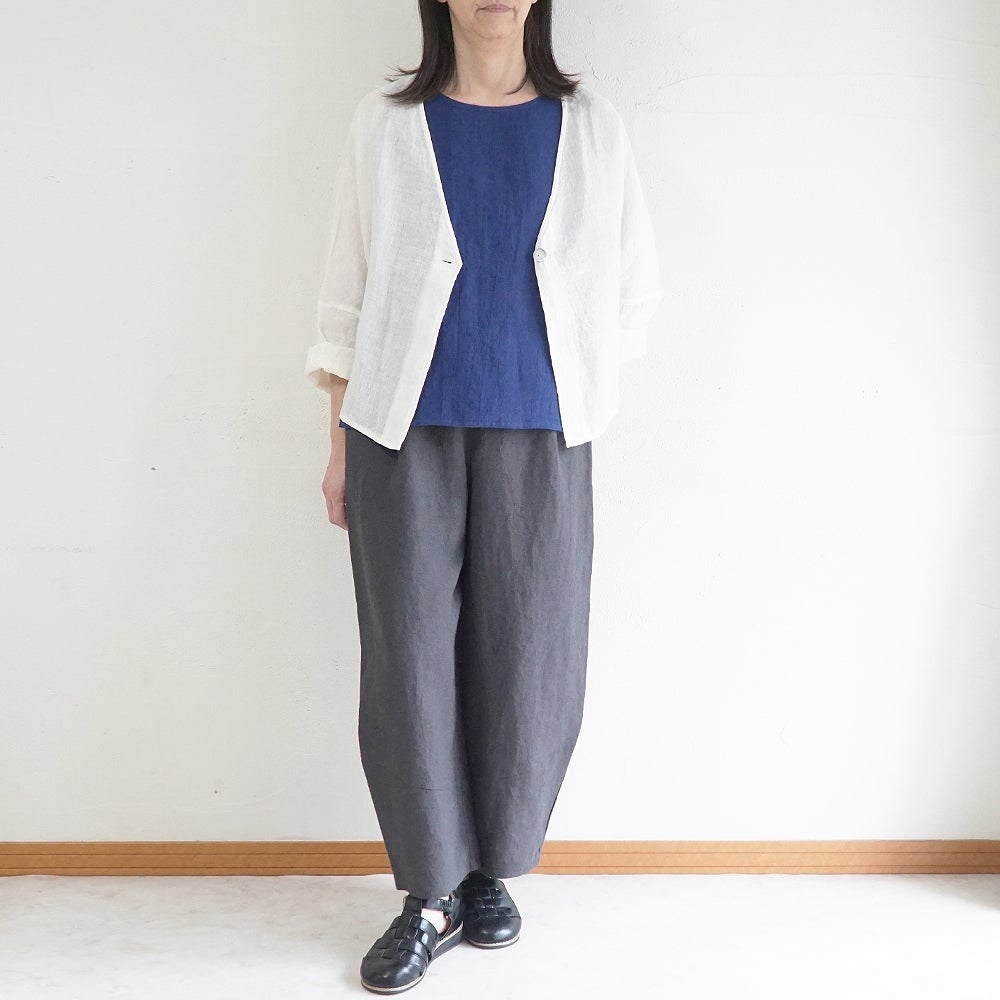 Branch m‘.,ブランチエム,ナチュラル,30代,40代,50代,60代,リネン,ゆったり,麻,パンツ,コクーンパンツ,バルーンパンツ,